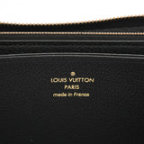 LOUIS VUITTON ルイヴィトン モノグラムアンプラント ジッピーウォレット ノワール M61864 レディース レザー 長財布 Aランク 中古 銀蔵