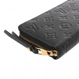 LOUIS VUITTON ルイヴィトン モノグラムアンプラント ジッピーウォレット ノワール M61864 レディース レザー 長財布 Aランク 中古 銀蔵