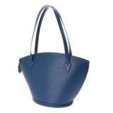 LOUIS VUITTON ルイヴィトン エピ サンジャック ショッピング 青 M52265 レディース レザー トートバッグ Bランク 中古 銀蔵