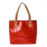 LOUIS VUITTON ルイヴィトン モノグラムヴェルニ ヒューストン トートバッグ ルージュ M91092 レディース モノグラムヴェルニ ハンドバッグ Bランク 中古 銀蔵