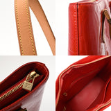 LOUIS VUITTON ルイヴィトン モノグラムヴェルニ ヒューストン トートバッグ ルージュ M91092 レディース モノグラムヴェルニ ハンドバッグ Bランク 中古 銀蔵