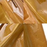 LOUIS VUITTON ルイヴィトン リード MM ベージュ M91141 レディース モノグラムヴェルニ ハンドバッグ Cランク 中古 銀蔵