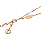 LOUIS VUITTON ルイヴィトン レディLV  ゴールド M01845 レディース GP ラインストーン ネックレス Aランク 中古 銀蔵