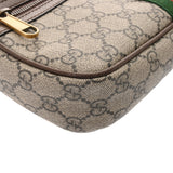 GUCCI グッチ オフィディア ベルトバッグ  グレージュ系 メンズ GGスプリームキャンバス レザー ウエストバッグ Aランク 中古 銀蔵