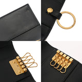 CHRISTIAN DIOR クリスチャンディオール モンテーニュ 4連キーケース ベージュ/青 レディース オブリークジャガード キーケース ABランク 中古 銀蔵