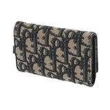 CHRISTIAN DIOR クリスチャンディオール モンテーニュ 4連キーケース ベージュ/青 レディース オブリークジャガード キーケース ABランク 中古 銀蔵