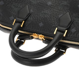 MCM エムシーエム スモール ボストンバッグ ベージュ ゴールド金具 レディース ポリウレタン ボストンバッグ Aランク 中古 銀蔵