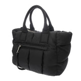 PRADA プラダ ボンバー 2WAYバッグ ブラック シルバー金具 レディース ナイロン ハンドバッグ Aランク 中古 銀蔵