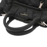 PRADA プラダ ボンバー 2WAYバッグ ブラック シルバー金具 レディース ナイロン ハンドバッグ Aランク 中古 銀蔵