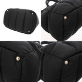 PRADA プラダ ボンバー 2WAYバッグ ブラック シルバー金具 レディース ナイロン ハンドバッグ Aランク 中古 銀蔵