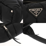 PRADA プラダ ボンバー 2WAYバッグ ブラック シルバー金具 レディース ナイロン ハンドバッグ Aランク 中古 銀蔵