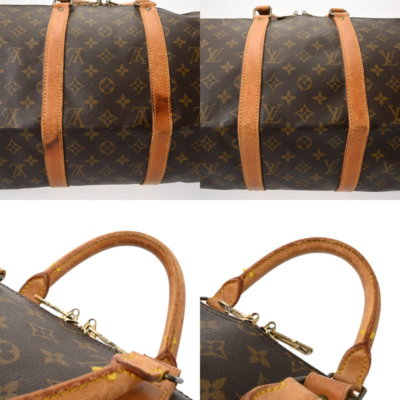 LOUIS VUITTON ルイヴィトン モノグラム キーポルバンドリエール 50 ブラウン M41416 レディース モノグラムキャンバス ボストンバッグ Bランク 中古 銀蔵
