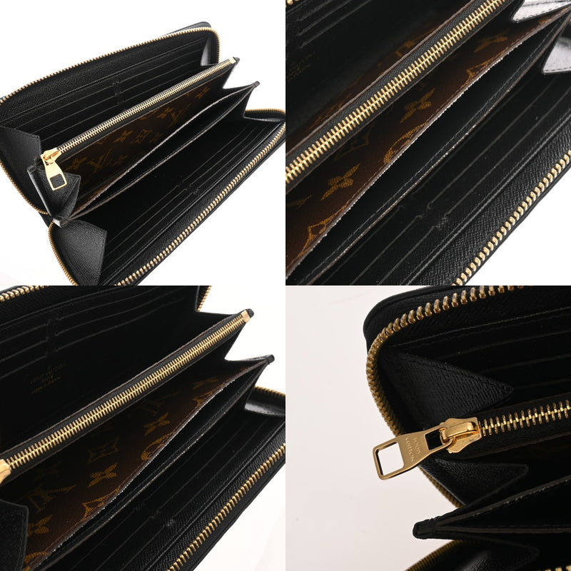 LOUIS VUITTON ルイヴィトン モノグラム ジッピーウォレット レティーロ ノワール M61855 レディース モノグラムキャンバス 長財布 ABランク 中古 銀蔵