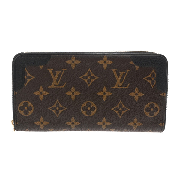 LOUIS VUITTON ルイヴィトン モノグラム ジッピーウォレット レティーロ ノワール M61855 レディース モノグラムキャンバス 長財布 ABランク 中古 銀蔵