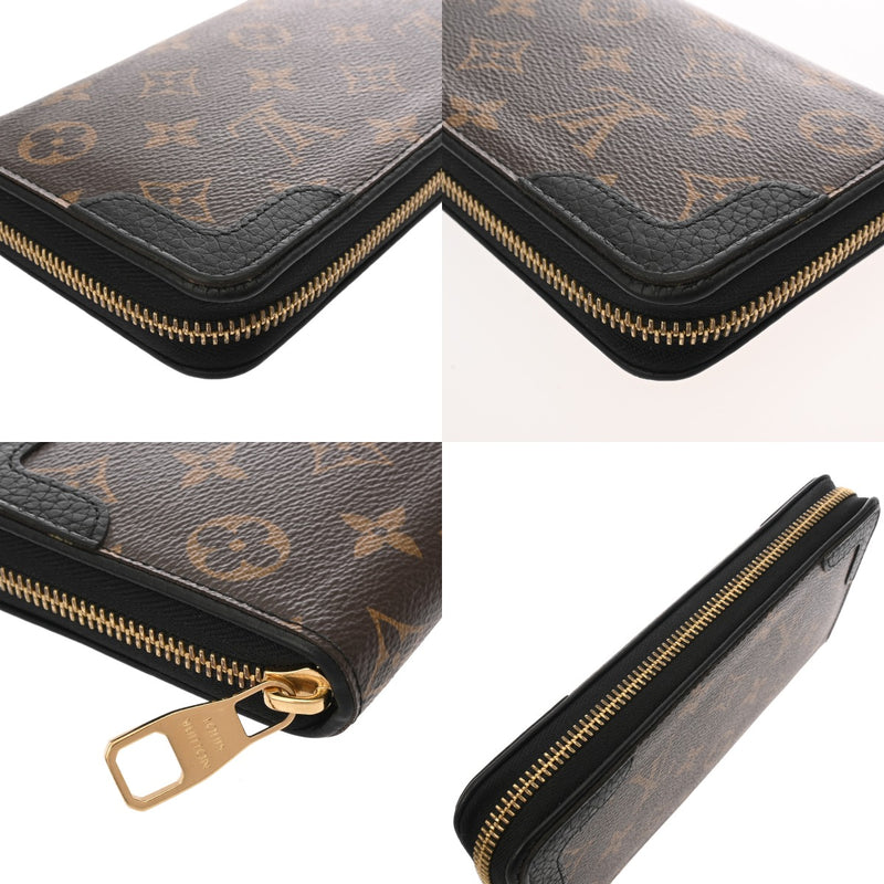LOUIS VUITTON ルイヴィトン モノグラム ジッピーウォレット レティーロ ノワール M61855 レディース モノグラムキャンバス 長財布 ABランク 中古 銀蔵