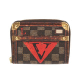 LOUIS VUITTON ルイヴィトン トランクタイム ジッピーコインパース ブラウン M52745 ユニセックス PVC/レザー コインケース ABランク 中古 銀蔵