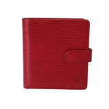 LOUIS VUITTON ルイヴィトン エピ ポルトビエ コンパクト レッド M63557 メンズ エピレザー 二つ折り財布 Bランク 中古 銀蔵
