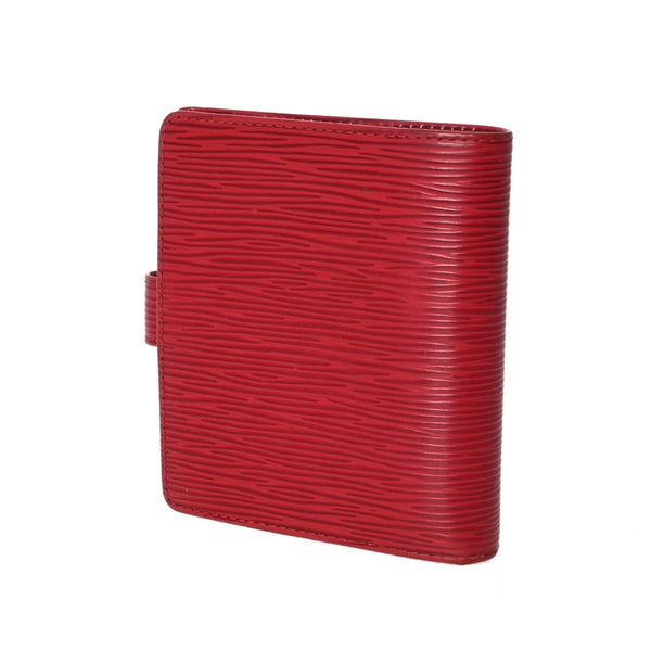 LOUIS VUITTON ルイヴィトン エピ ポルトビエ コンパクト レッド M63557 メンズ エピレザー 二つ折り財布 Bランク 中古 銀蔵