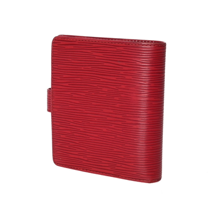 LOUIS VUITTON ルイヴィトン エピ ポルトビエ コンパクト レッド M63557 メンズ エピレザー 二つ折り財布 Bランク 中古 銀蔵