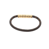 LOUIS VUITTON ルイヴィトン LVコンフィデンシャル ブラウン M8274F レディース レザー ブレスレット Aランク 中古 銀蔵