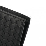 BOTTEGAVENETA ボッテガヴェネタ イントレチャート ウォレット 黒 メンズ カーフ 二つ折り財布 未使用 銀蔵