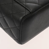 CHANEL シャネル マトラッセ ヴァニティバッグ ブラック レディース キャビアスキン バニティバッグ Aランク 中古 銀蔵