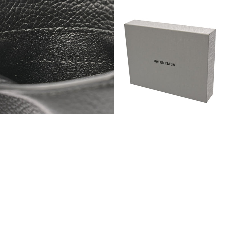 BALENCIAGA バレンシアガ カードコインケース ブラック 640535 メンズ レザー コインケース ABランク 中古 銀蔵