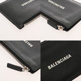 BALENCIAGA バレンシアガ カードコインケース ブラック 640535 メンズ レザー コインケース ABランク 中古 銀蔵