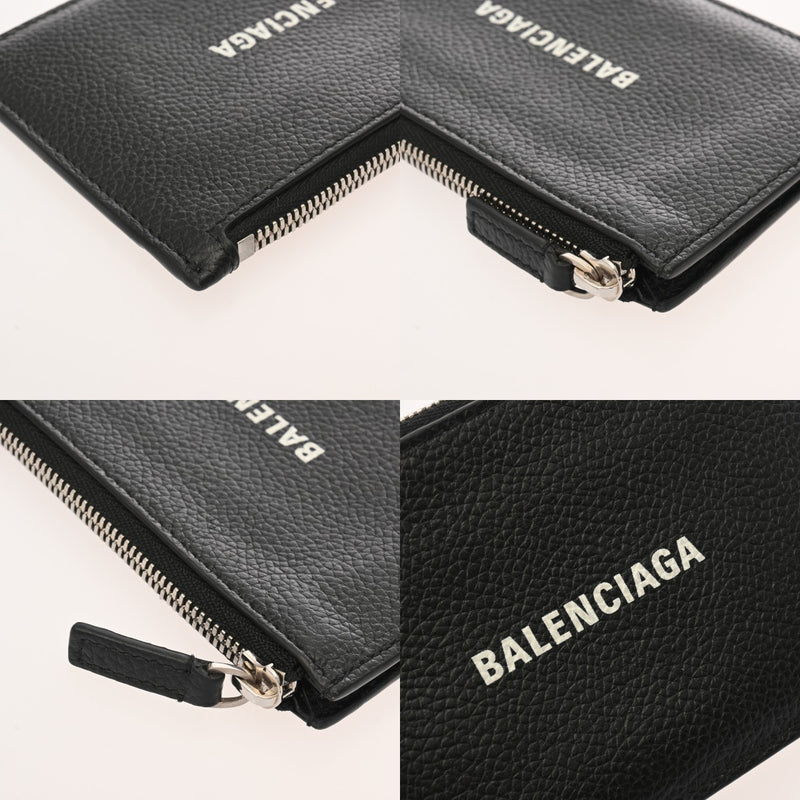 BALENCIAGA バレンシアガ カードコインケース ブラック 640535 メンズ レザー コインケース ABランク 中古 銀蔵