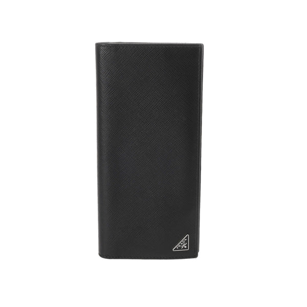 PRADA プラダ サフィアーノ ファスナー ブラック 2MV836 メンズ 長財布 Bランク 中古 銀蔵