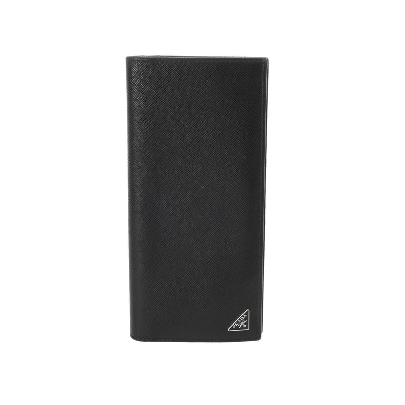 PRADA プラダ サフィアーノ ファスナー ブラック 2MV836 メンズ 長財布 Bランク 中古 銀蔵