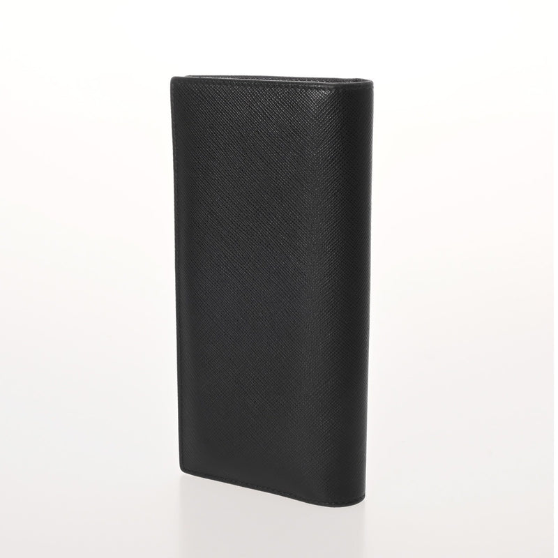 PRADA プラダ サフィアーノ ファスナー ブラック 2MV836 メンズ 長財布 Bランク 中古 銀蔵