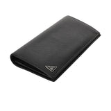 PRADA プラダ サフィアーノ ファスナー ブラック 2MV836 メンズ 長財布 Bランク 中古 銀蔵