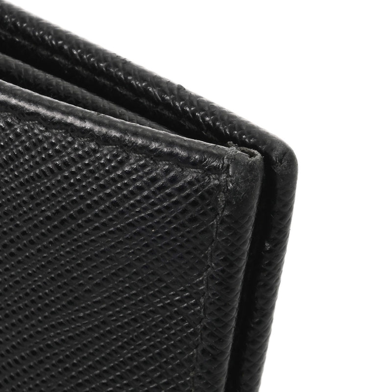 PRADA プラダ サフィアーノ ファスナー ブラック 2MV836 メンズ 長財布 Bランク 中古 銀蔵