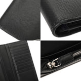 PRADA プラダ サフィアーノ ファスナー ブラック 2MV836 メンズ 長財布 Bランク 中古 銀蔵