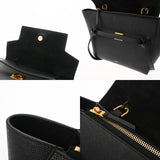 CELINE セリーヌ ベルトバッグ ナノ ブラック レディース レザー ハンドバッグ Aランク 中古 銀蔵