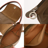 LONGCHAMP ロンシャン プリアージュ カーキ/オレンジ レディース ナイロン ハンドバッグ ABランク 中古 銀蔵