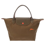 LONGCHAMP ロンシャン プリアージュ カーキ/オレンジ レディース ナイロン ハンドバッグ ABランク 中古 銀蔵