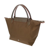 LONGCHAMP ロンシャン プリアージュ カーキ/オレンジ レディース ナイロン ハンドバッグ ABランク 中古 銀蔵