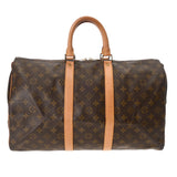 LOUIS VUITTON ルイヴィトン モノグラム キーポル 45 ブラウン M41428 ユニセックス モノグラムキャンバス ボストンバッグ Bランク 中古 銀蔵