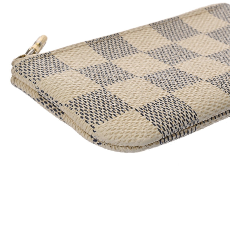 LOUIS VUITTON ルイヴィトン ダミエアズール ポシェットクレ 白 N62659 ユニセックス ダミエアズールキャンバス コインケース Bランク 中古 銀蔵