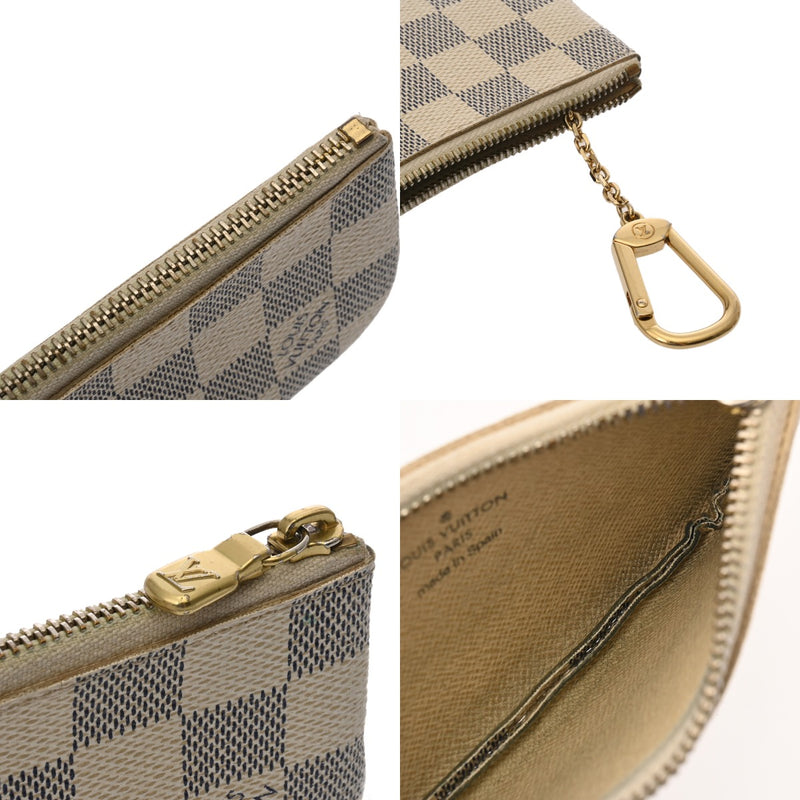 LOUIS VUITTON ルイヴィトン ダミエアズール ポシェットクレ 白 N62659 ユニセックス ダミエアズールキャンバス コインケース Bランク 中古 銀蔵