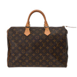 LOUIS VUITTON ルイヴィトン モノグラム スピーディ 35 ブラウン M41524 レディース モノグラムキャンバス ハンドバッグ Bランク 中古 銀蔵