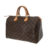 LOUIS VUITTON ルイヴィトン モノグラム スピーディ 35 ブラウン M41524 レディース モノグラムキャンバス ハンドバッグ Bランク 中古 銀蔵