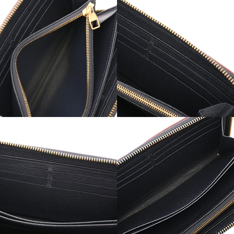 LOUIS VUITTON ルイヴィトン モノグラムアンプラント ジッピーウォレット マリーヌルージュ M62121 ユニセックス レザー 長財布 Bランク 中古 銀蔵
