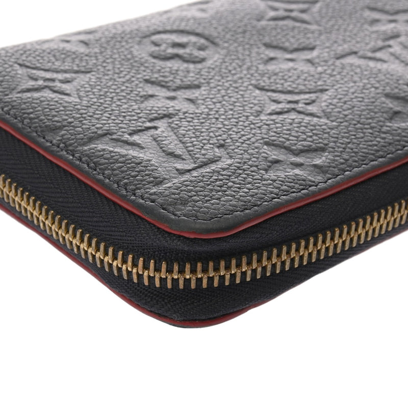 LOUIS VUITTON ルイヴィトン モノグラムアンプラント ジッピーウォレット マリーヌルージュ M62121 ユニセックス レザー 長財布 Bランク 中古 銀蔵