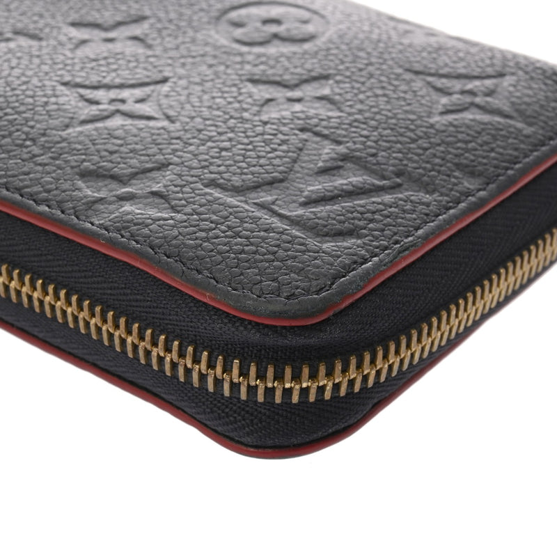 LOUIS VUITTON ルイヴィトン モノグラムアンプラント ジッピーウォレット マリーヌルージュ M62121 ユニセックス レザー 長財布 Bランク 中古 銀蔵