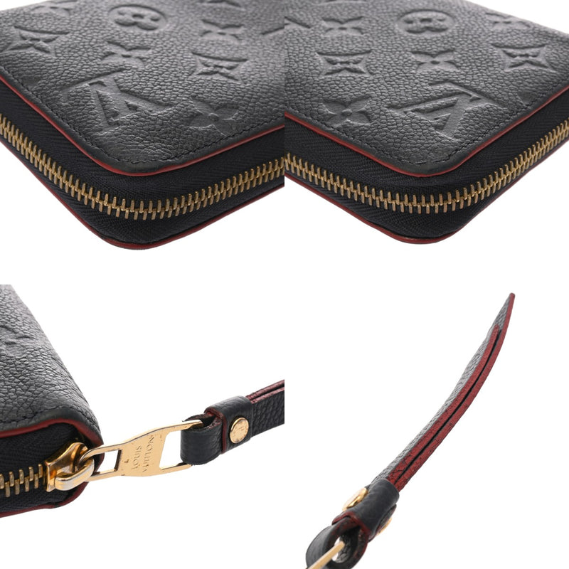 LOUIS VUITTON ルイヴィトン モノグラムアンプラント ジッピーウォレット マリーヌルージュ M62121 ユニセックス レザー 長財布 Bランク 中古 銀蔵
