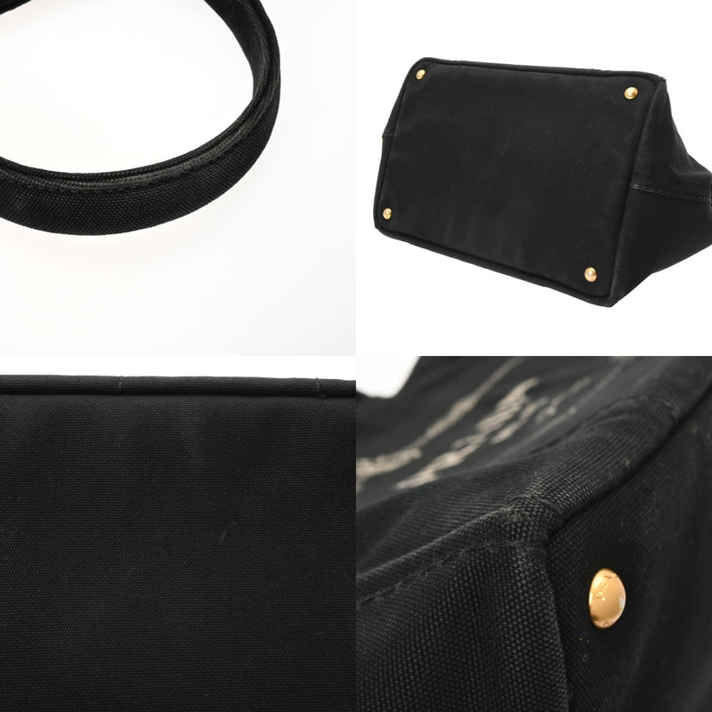PRADA プラダ カナパ トート ブラック B1877B レディース キャンバス ハンドバッグ Bランク 中古 銀蔵