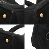PRADA プラダ カナパ トート ブラック B1877B レディース キャンバス ハンドバッグ Bランク 中古 銀蔵